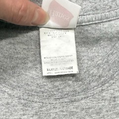 Vintage Hanes Pocket T Shirt XL Blank Gray Heavyweight Streetwear