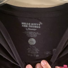 Sanrio Hello Kitty & Friends Tokyo Speed Men’s Black Crew Neck T-Shirt XL