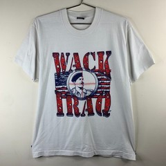 Vintage 90s Saddam Hussein Bullseye T-Shirt XL Iraq War Political Graphic Tee