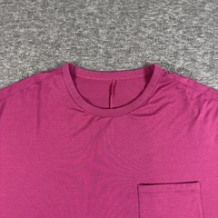 Lululemon Fundamental Shirt Mens XL Pink Peony Pocket Crewneck Performance