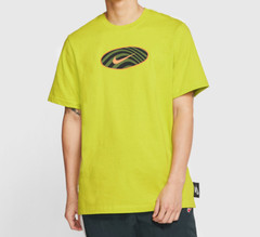 NWT Nike CW4752-308 Men NSW Air Max Tee Shirt Cotton Bright Cactus Multi Size M