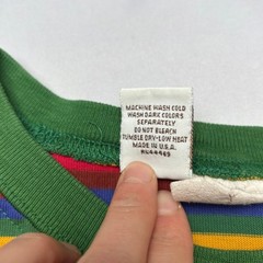 Vintage 80s Hang Ten Striped Logo T Shirt Men’s Large Surf Skate Grunge