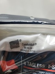 Hanes Men’s M Tagless Cotton T-Shirts Comfortsoft Cool Comfort 4 Pack New