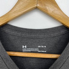 Under Armour Wreak Havoc HeatGear Mens L T-Shirt Charcoal Gray Large Loose Fit