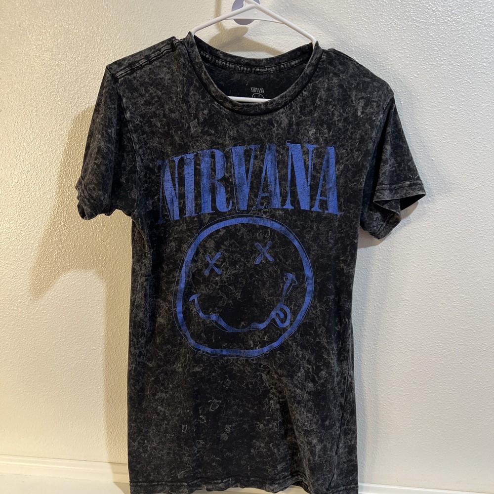 Nirvana Music acid wash t-shirt Size Small Vintage Music 90s hip hop classic 80s