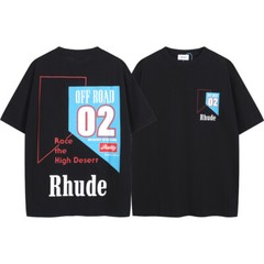 🎁🎁33Style Men Women RHUDE High Quality Cotton Short Sleeve Polo T-Shirt S-2XL