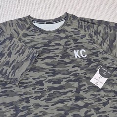 Kenneth Cole Men’s Active Tech Shirt S/S Stretch Breathable Soft Olive Camo