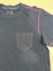 Perry Ellis Portfolio Men Crew Neck Pocket Shirt Medium