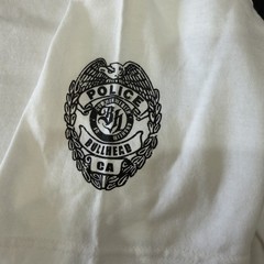 Bullhead White Cotton Graphic Print “Assume The Position” Crew Neck Tee M