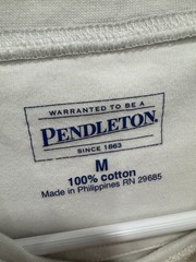 Pendleton Shirt Men’s M Long Sleeve White Mock Neck Straight Hem