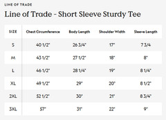 Line of Trade Sturdy Tee Men’s Ringspun Cotton T-Shirt Soft All Season