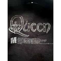 Queen Rock Band Music Mens Black Graphic T-Shirt Medium Stretch Freddy Mercury
