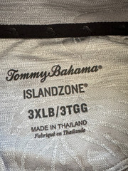 Tommy Bahama Big & Tall Men’s Size 3XLB Gray Half Zip Monsterra Fade Shirt NWT