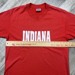 Vintage 80s 90s Indiana University Shirt Men’s Large L Hanes Single Stitch Tee