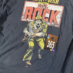 DC Comics 2015 Y2K Sgt. Rock – “Our Army At War” – Black Shirt – 2XL