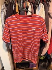 The North Face Men’s Japan Exclusive Red Stripe T-Shirt Size Medium