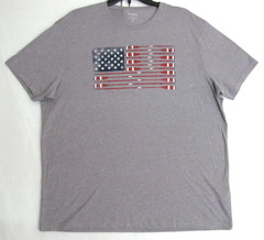 J Crew Oars American Flag Graphic Tee T Shirt Size XL Easy Care Lightweight