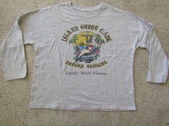 Island Gypsy Cafe Naples Florida T Shirt Sexy Bikini Girl Gray Small League