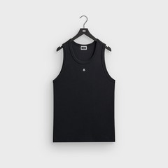 Kith Crest Ribbed Tank Black khm035135-001 Mens Size S New
