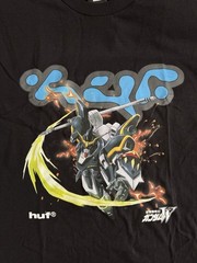 2x HUF Mobile Suit Gundam Wing Deathscythe Heavy Arms Schematics T-Shirt Medium