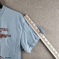 Astro Boy Kanji Graphic Print Tee Men’s S Light Blue Multi Crewneck Short Sleeve
