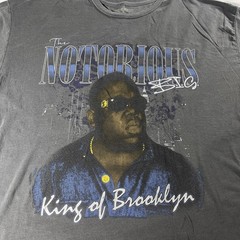 The Notorious B.I.G. King of Brooklyn XL Gray Biggie Smalls FAIR CONDITION 1997