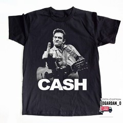 Johnny Cash T-Shirt, Music Heavy Cotton Shirt, Size S-5XL