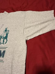 VTG 90s Galt Sand Polo Team Graphic Tshirt XL Gray Heather Made In USA
