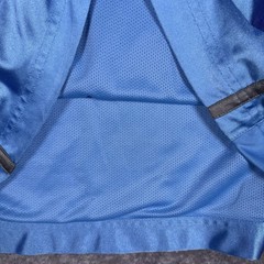 Nike Shirt Men’s Large Blue Sleeveless Swoosh Crew Neck Shiny Satin 90s Y2K
