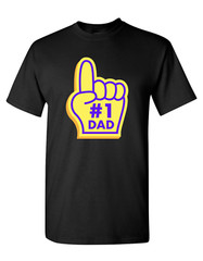 TWIST OF HUMOR NUMBER #1 DAD NOVELTY T SHIRT BLACK