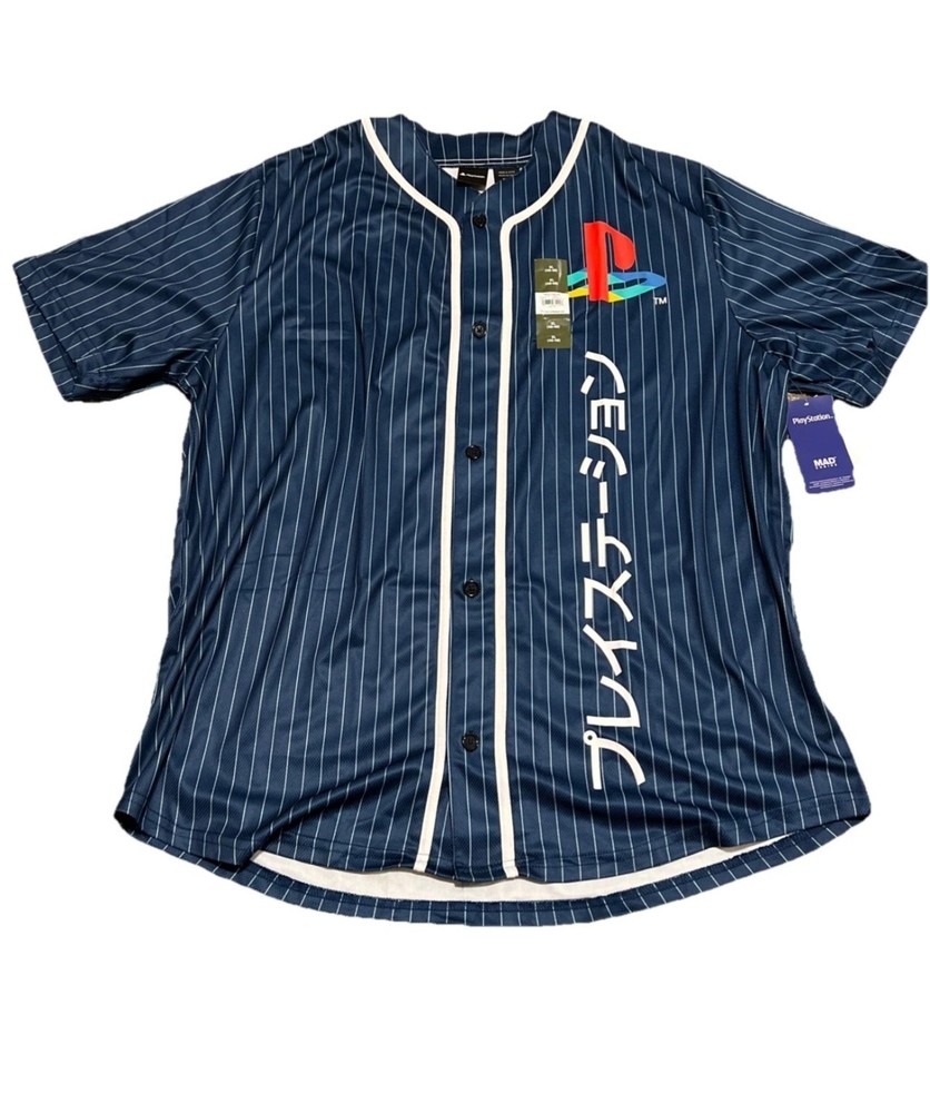PLAYSTATION Large Short Sleeve Jersey Unisex Logo PlayStation Logo NEW W/ TAGS