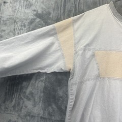 BB Exploration Ribbed Long Sleeve Shirt Sz M Gray Explore Aviation Vintage