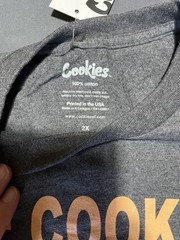 Cookies Brand Weednutz SS Men’s Size 2XL Charcoal Heather Graphic Tee BNWT