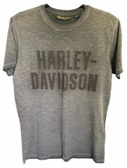 Harley-Davidson Jersey Applique Logo Slim Fit Tee Gray Men’s Size Medium