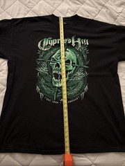 Cypress Hill T Shirt Adult 3XL Black Green Skull Music Band Hip Hop Cannabis