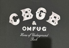CBGB & OMFUG HOME OF UNDERGROUND ROCK CLUB T SHIRT BRAND NEW 💥BEST PRICE💥