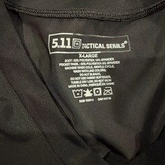 5.11 Tactical Series Holster Shirt Mens XL Black Crew Neck Concealed Carry S/S