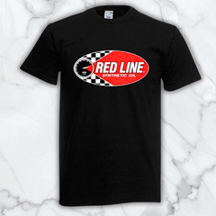 Red Line Oil Men’s Black Graphic T Shirt Freeships