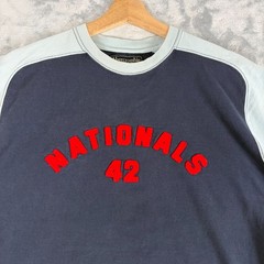 Vintage Abercrombie & Fitch Mens Large Jersey T-shirt Nationals 42 Athletic