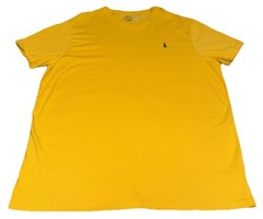 Polo Ralph Lauren Yellow T Shirt Mens 2XB Jersey Crewneck Short Sleeve