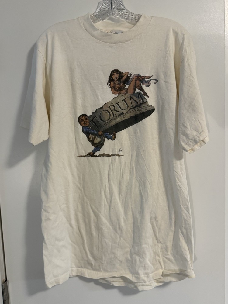 Vintage 90’s Funny Thing Happened On The Way Forum Broadway MCMXCVI Tee Mens L