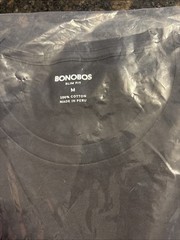 Bonobos Soft Everyday Tee Black Medium Slim Fit Tee T-Shirt New R220