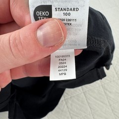 Mode Of One Mens Relaxed Fit M01 T-Shirt Deep Black Cotton Short Sleeve S NEW