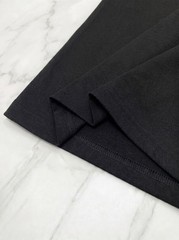 Prada Mercerized Cotton T-Shirt, Crew Neck, Black, Size XL