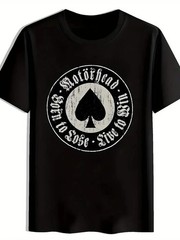 Men’s Vintage Rock Band Graphic T-Shirt – & SO to SPEAK Design, Black Distressed