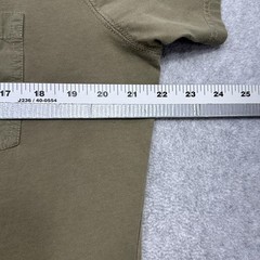 Kuhl Bravado Shirt Mens Large Khaki Wildfibre Cotton Short Sleeve Pocket Tee