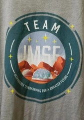 Canvas Graphic Tee Mens L Gray Short Sleeve National Geometric Mars