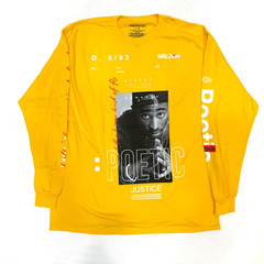 Tupac Shakur Poetic Justice Men’s T-Shirt Design Orange Brand New Hip Hop S-3XL