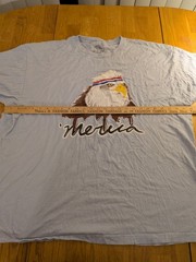 Ann Arbor T-Shirt Company Men’s 3XL Blue Patriotic Eagle Crew Neck Tee