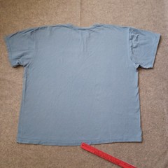 Vtg Nike T Shirt Mens XXL Blue Center Swoosh Embroidered There Is No Finish Line